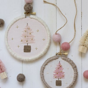 Bitty Brush Trees Ornament digital pattern hand-embroidery, stitching, embroidery, pdf file image 2