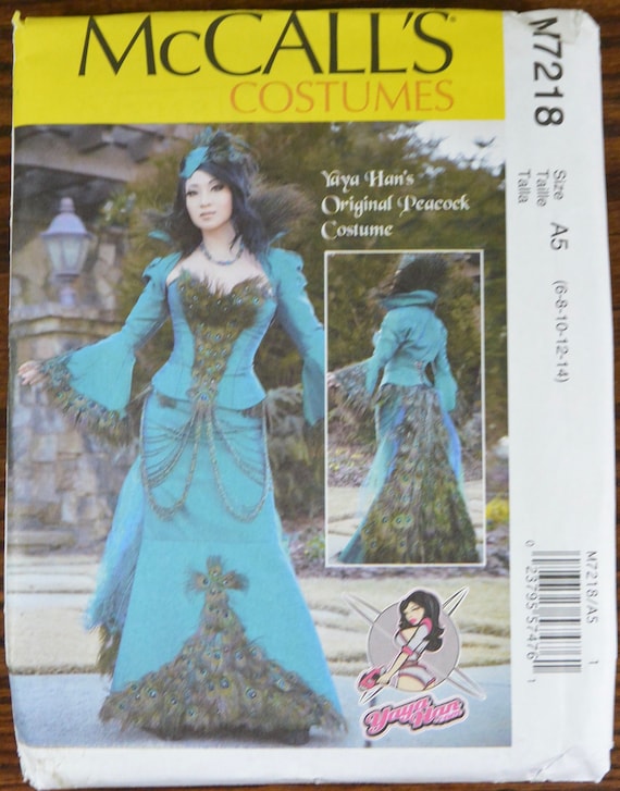 McCalls SEWING PATTERN M7218 Peacock Costume By Yaya Han 6-14 Or 14-22