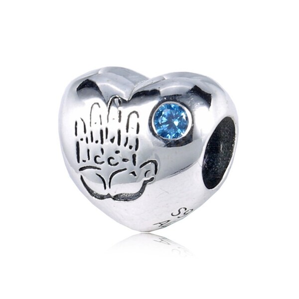 Baby Boy Girl Heart Charm S925 ALE