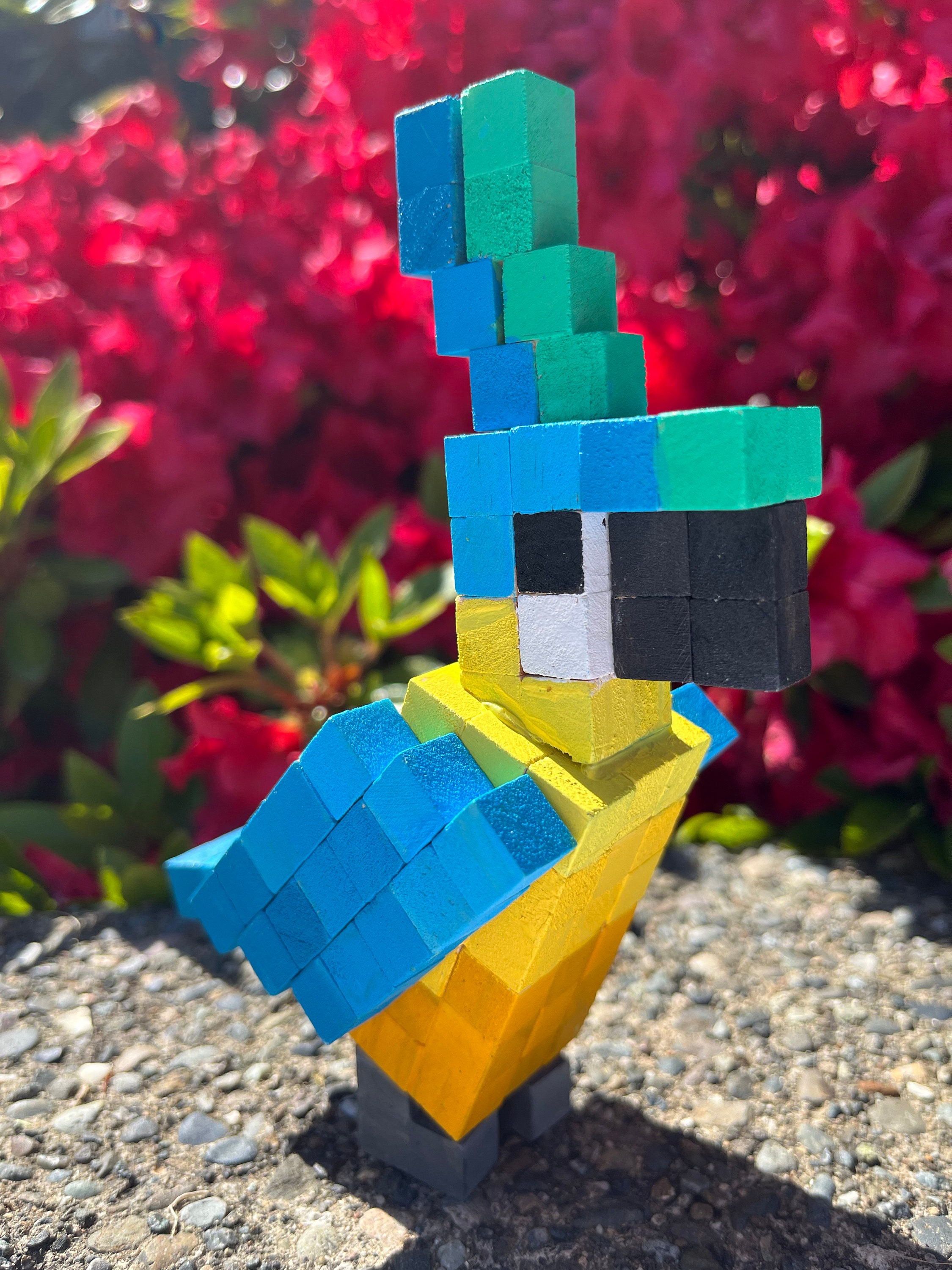 Minecraft Parrot Wooden Bird Figurine - Etsy