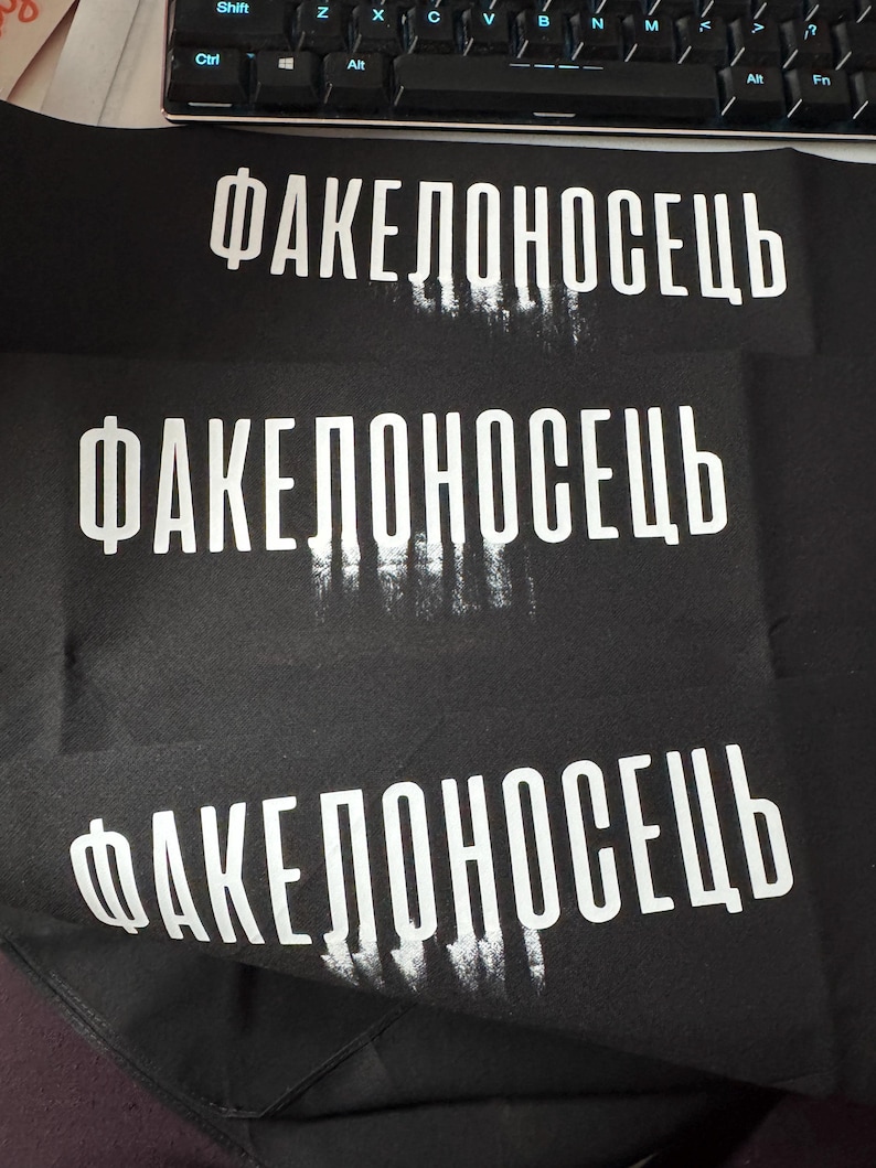 TORCHBEARER scarf | Josh Dun collar | twenty one pilots bandana | Clancy World Tour | Breach Tour hand-painted smears