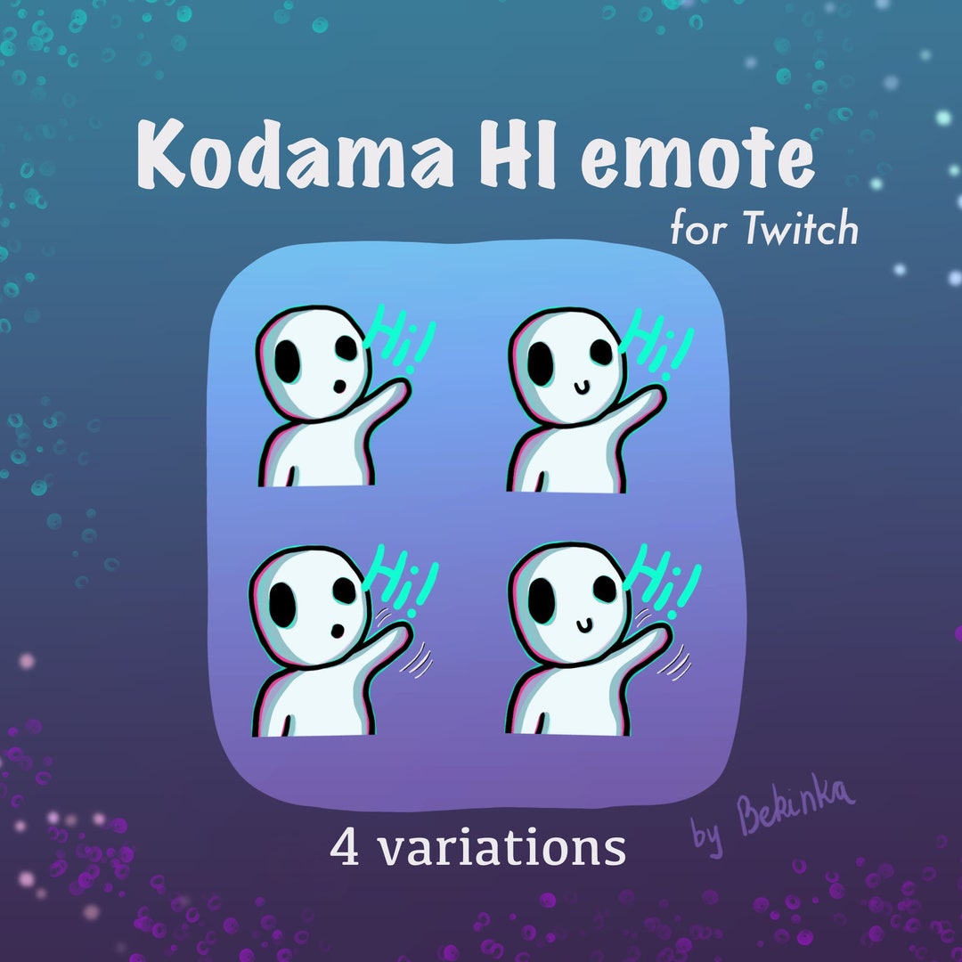 Kodama HI Emote - Etsy