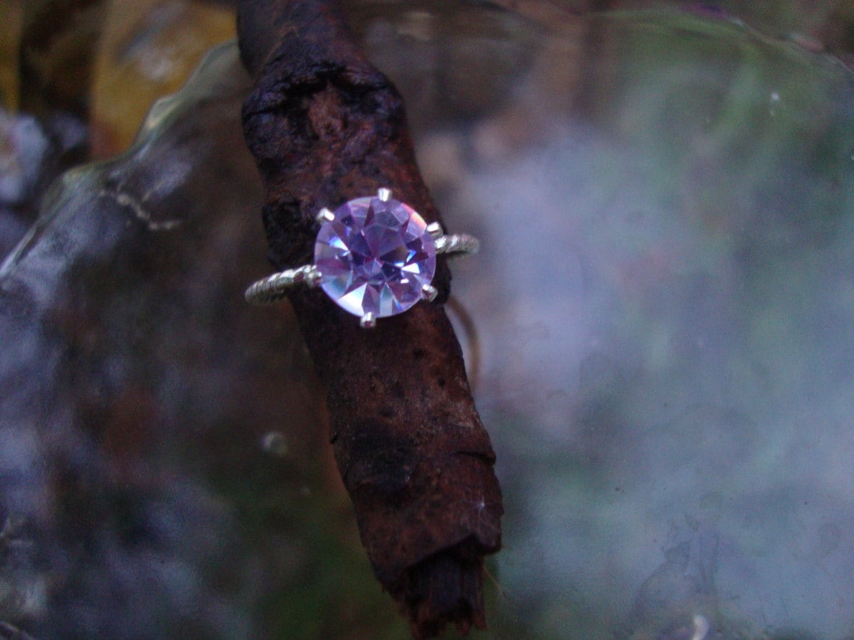 Alexandrite Ring - Color Change Blue to Pink 6 -7.5mm Zandrite Eco ...