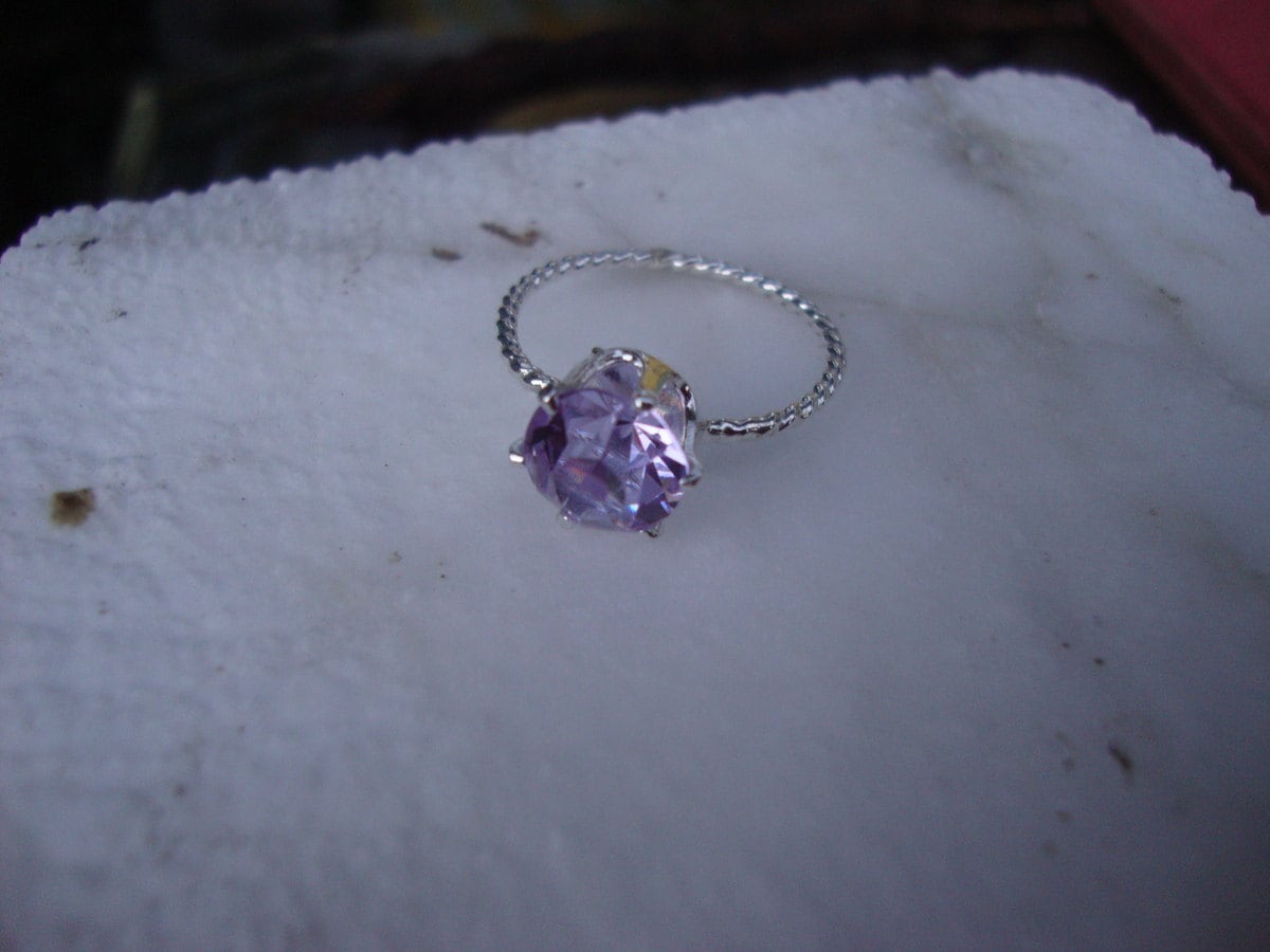Alexandrite Ring - Color Change Blue to Pink 6 -7.5mm Zandrite Eco ...