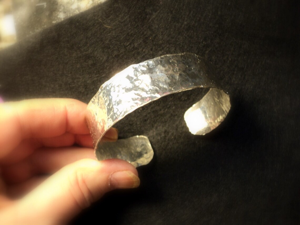 Cuff Bracelet Classic Sterling Everyday Comfortable 3/4 Inch Etsy