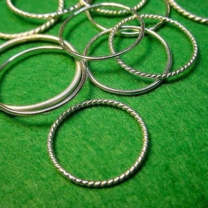 Ring - Skinny Stacker/Spacer/knuckle/mid-finger eco-friendly recycled gold filled or sterling silver ring - custom size - SALE - One ring