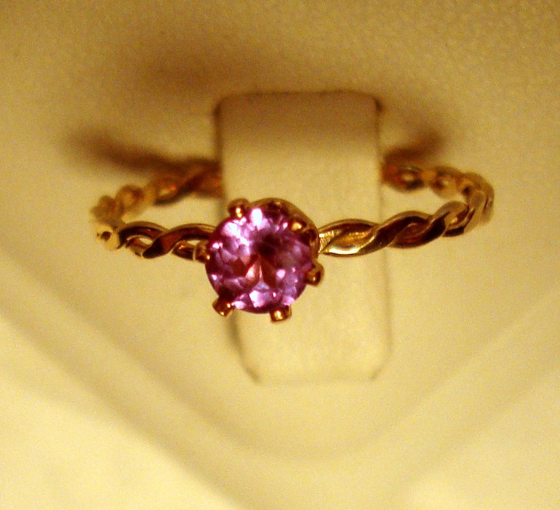 Alexandrite Ring Color Change Violet to Pink Lab Grown 4mm - Etsy