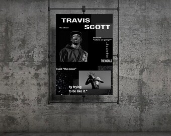Travis Scott 4K Poster/Wallart