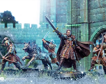 House Stark Game of Thrones Miniatures - 3D Printed Resin Kit - Tabletop RPG Figures Collection