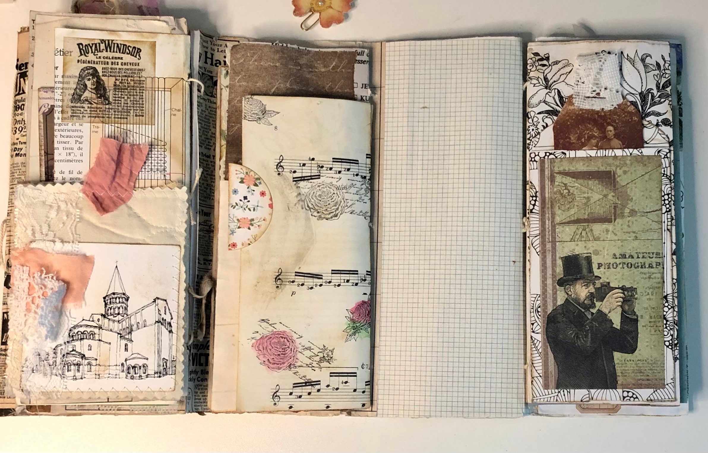 Flip Flop Notebook Junk Journal Vintage Style Made With Envelopes - Etsy