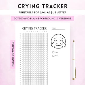 Registro de Choro em Pixels: Um Ano | Diário de Humor e Saúde Mental (Download Digital)