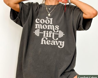 Fitness Mom Weightlifting Shirt, Comfort Colors Gym Babe Shirt, Gym Mom Shirt, Muscle Mommy Top, Cool Moms Club Shirt, Pump Cover Shirt
