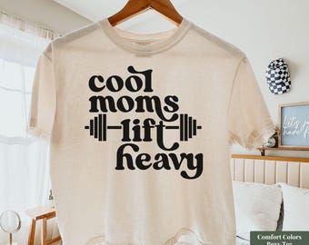 Fitness Mom Weightlifting Shirt, Comfort Colors Gym Babe Shirt, Gym Mom Shirt, Muscle Mommy Top, Cool Moms Club Shirt, Pump Cover Shirt
