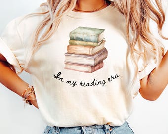In My Reading Era Shirt, Book Lover Tee, Funny Reading T-Shirt, Librarian Gift, Book Club Shirt, Bookworm Tee, Book Shirt, Comfort Colors®