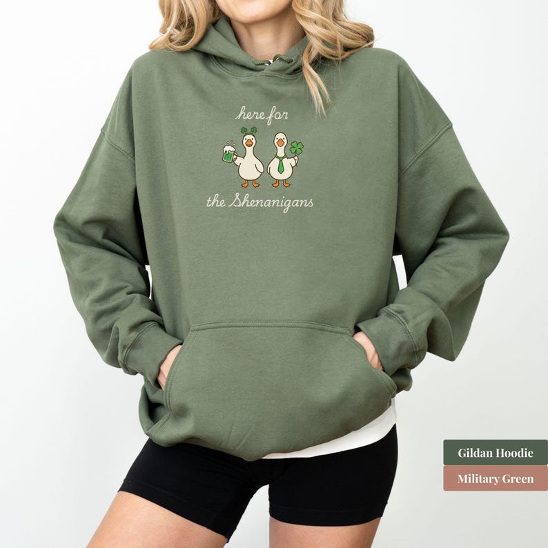 Funny St Patricks Day Shirt Women, Funny Goose Shirt, Shenanigans Goose Shirt, Irish Goose Shirt, Irish Lucky Shirt, Saint Patrick Gift, image 7
