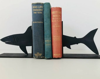 Shark Bookends Home Decor, shark home shelf decor