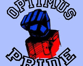Optimus Pride Adult T Shirt Transformers