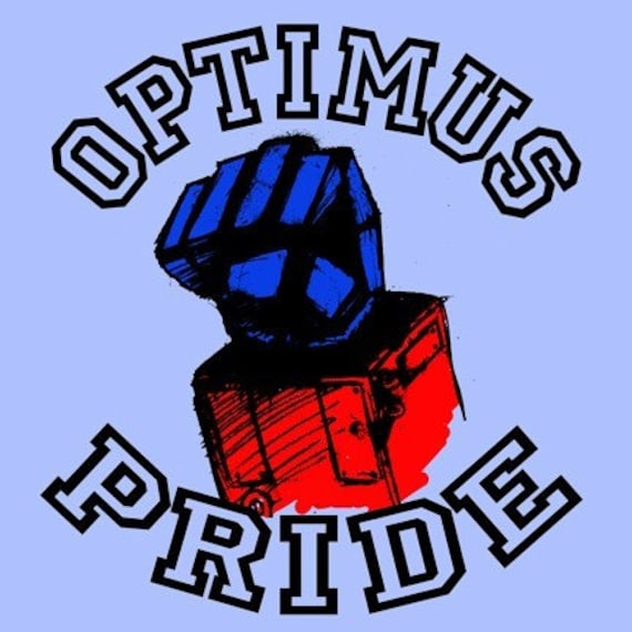 Optimus Pride Adult T Shirt Transformers Etsy