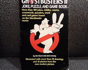 Vintage Ghostbusters 2 Joke Book