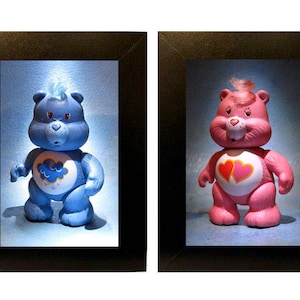 Framed Care Bears Toy Photograph Set 4&quot; x 6&quot;