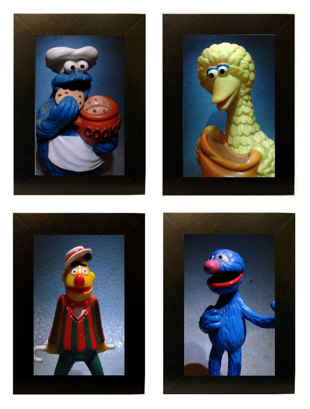 Sesame Street Sex Comics - Framed Sesame Street Toy Photos 4 X 6 Muppets - Etsy