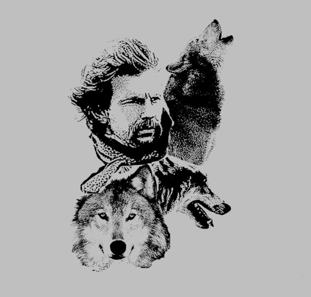 2025年最新海外 Three-wolf Etsy - T-shirt Wolves With Dances Costner Kevin メンズウェア