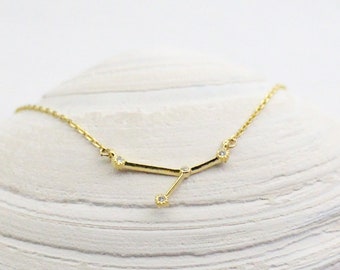 Cancer Necklace, Zodiac Sign, Constellation Necklace, Star Sign, Astrology Jewelry, Signature Jewelry, Minimal Necklace