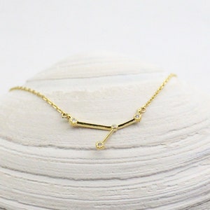 Cancer Necklace, Zodiac Sign, Constellation Necklace, Star Sign, Astrology Jewelry, Signature Jewelry, Minimal Necklace