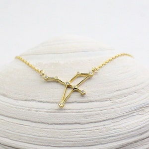 Signature Jewelry Minimal Necklace Zodiac Sign Star Sign Constellation Necklace Astrology Jewelry Cancer Necklace