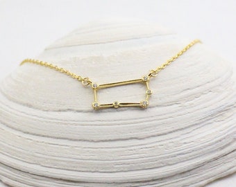 Gemini Necklace, Zodiac Sign, Constellation Necklace, Star Sign, Astrology Jewelry, Signature Jewelry, Minimal Necklace