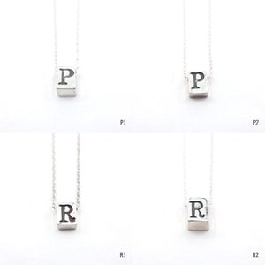 Silver Initial Letter Necklace, Uppercase Initial Necklace, Capital Letter Initial Necklace, Personalized Jewelry, Dainty Necklace image 9