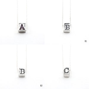 Silver Initial Letter Necklace, Uppercase Initial Necklace, Capital Letter Initial Necklace, Personalized Jewelry, Dainty Necklace image 2
