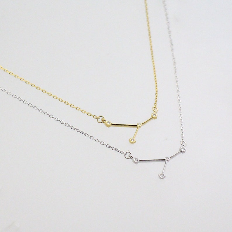 Signature Jewelry Minimal Necklace Zodiac Sign Star Sign Constellation Necklace Astrology Jewelry Cancer Necklace