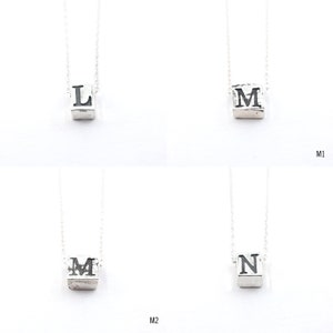 Silver Initial Letter Necklace, Uppercase Initial Necklace, Capital Letter Initial Necklace, Personalized Jewelry, Dainty Necklace image 7