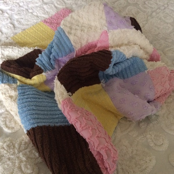 Chenille Baby Quilt Etsy