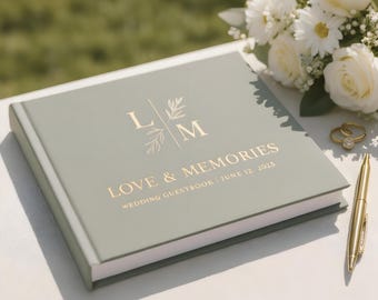 Custom Wedding Guest Book, Linen Polaroid Photo Album, Instax Photo Album, Wedding Anniversary Gifts, Wedding Keepsake