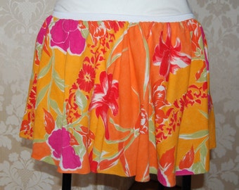 Bright Floral Jersy skirt