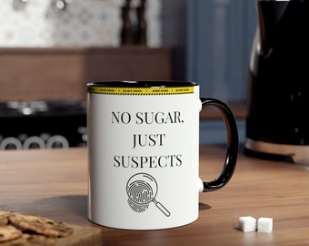 TRUE CRIME MUG - Unieke keramische 11oz beker voor liefhebbers van moordmysterie - Perfect cadeau voor hem of haar - Duurzaam ontwerp voor echte misdaadliefhebbers