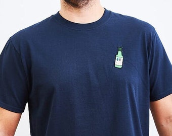 Tshirt coréen brodé Soju - Homme