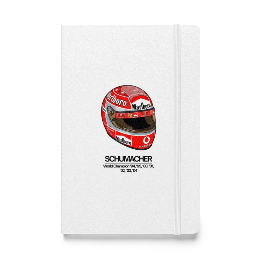F1 Notebook Design Michael Schumacher Helmet Notebook – Formula 1 Racing Journal | F1 Fan ...