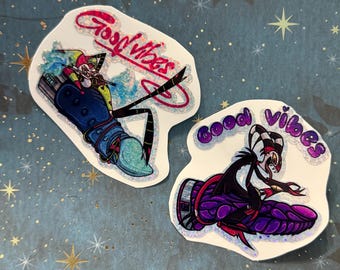good vibes blitzo and fizzy duo sticker pack!