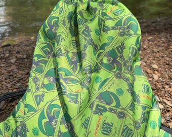 Greedy mammon drawstring backpack