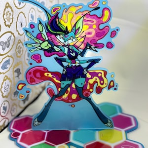 Beelzebub , Glow in the dark , black light reactive, dual sided standee