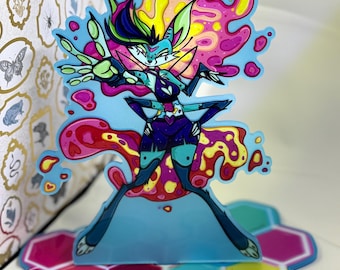 Beelzebub , Glow in the dark , black light reactive, dual sided standee