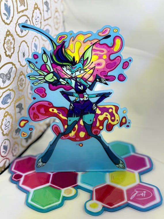 Beelzebub , Glow in the dark , black light reactive, dual sided standee