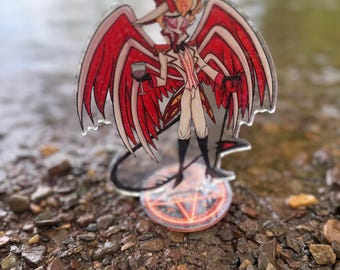 Lucifer, dual sided, holo, acrylic standee