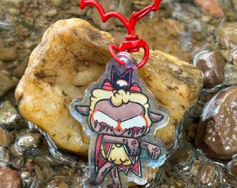 The Cultist double sided Lamb keychain