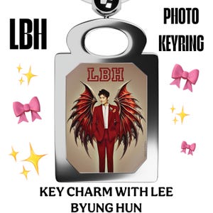 Photo Keyring with Lee Byung Hun, Frontman, 001, Korean Actor, Kdrama, Rectangle Keychain, Key Holder, Fan Art, Key Ring, Unique Gift