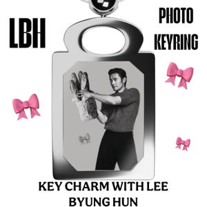 Keychain with Lee Byung Hun Korean Actor 001 Frontman Fan Art, Rectangle Photo Keyring, Bag Charm, Personalized Key Holder, Gift for K-Drama