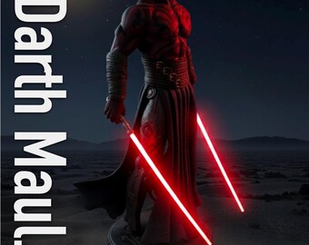 Handgeschilderd Darth Maul-harsbeeld 1:4! | Verzamelobject game-, film- en stripfiguren | Gedetailleerd beeldje voor verzamelaars